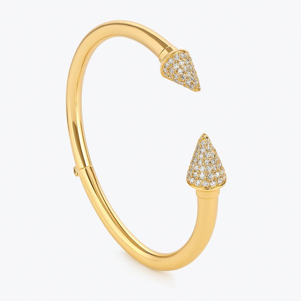 La DiaMantés | Golden Arrow Diamond Bracelet